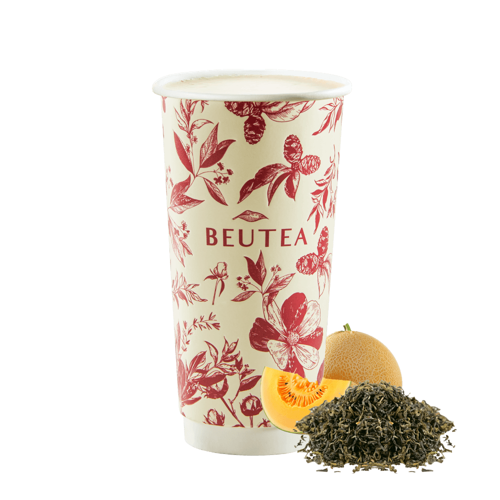Melon White Peach Oolong Milk Tea